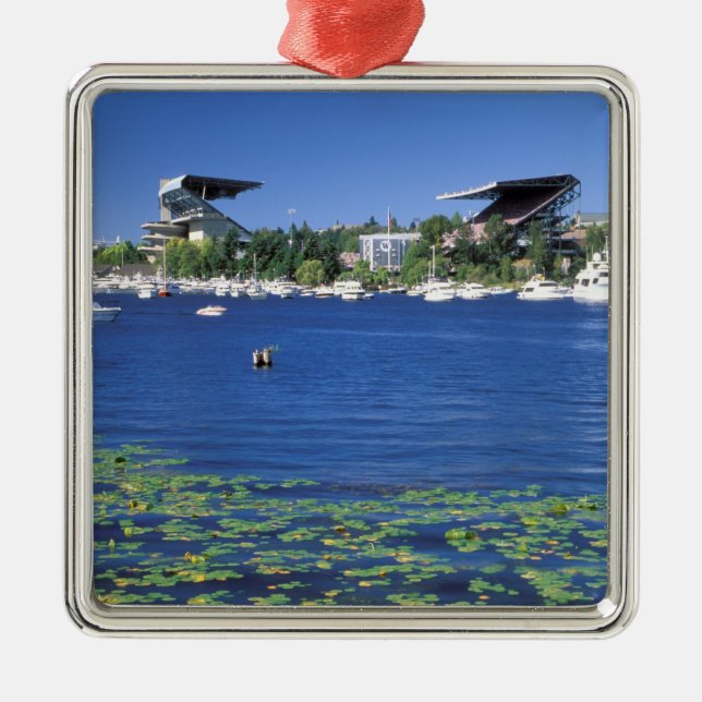 North America, USA, Washington State, Seattle, Metal Tree Decoration (Front)