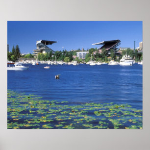 North America, USA, Washington State, Seattle, Poster