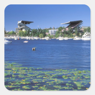 North America, USA, Washington State, Seattle, Square Sticker