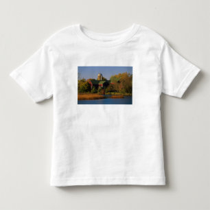 North America, USA, Wisconsin. Red Barn in Toddler T-Shirt
