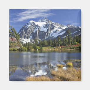 North America, Washington, Cascades. Mt. Shuksan Magnet