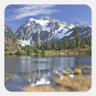 North America, Washington, Cascades. Mt. Shuksan Square Sticker