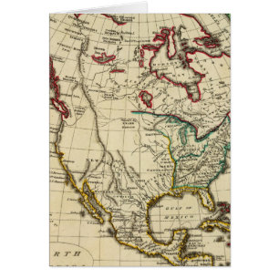 North America with boundaries outlined