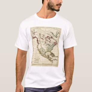 North America with boundaries outlined T-Shirt