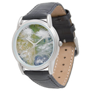 North America With Smoke Visible In Locations. Watch