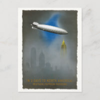 North America Zeppelin Vintage Poster 1937