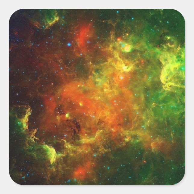 North American and Pelican Nebulae Square Sticker (Front)