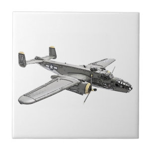 North American B-25 Mitchell bomber Tile