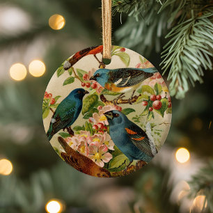 North American Birds Gustav Mützel Postcard Ceramic Tree Decoration