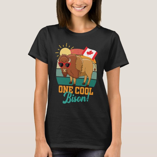 North American Bison  Buffalo Day Canada men women T-Shirt (Front)
