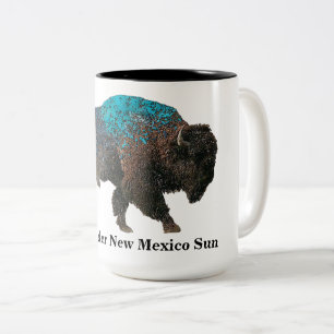 North American Buffalo Two-Tone Coffee Mug
