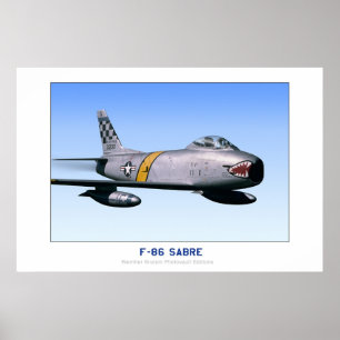 North American F-86 Sabre Poster