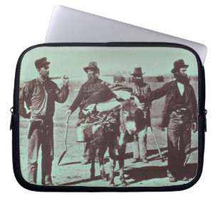 North American gold diggers, c.1849 (b/w photo) Laptop Sleeve