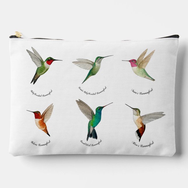 North-American Hummingbirds Accessory Pouch (Front)