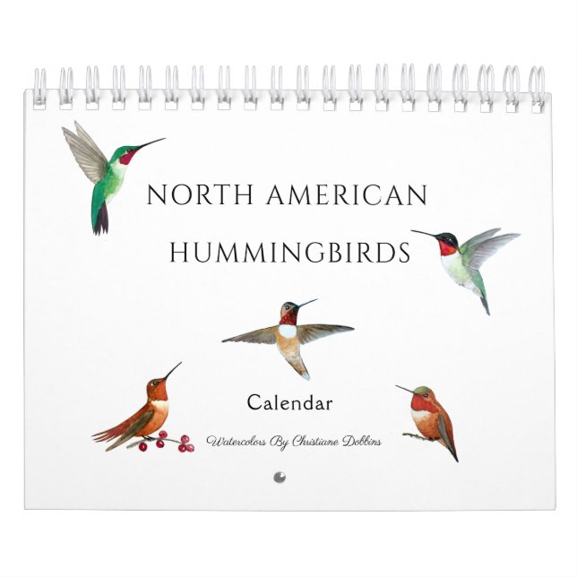 North American Hummingbirds Calendar (Cover)