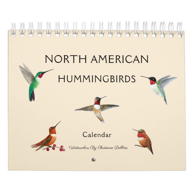 North American Hummingbirds Calendar (Cover)