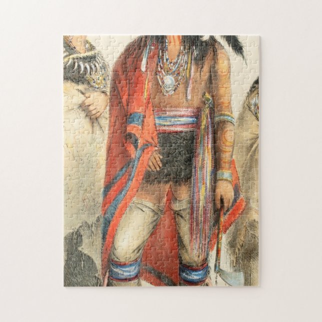 North American Indian 1832 George Catlin Jigsaw Puzzle (Vertical)