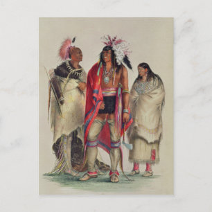 North American Indians, c.1832 Postcard