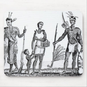 North American Indians Mouse Mat