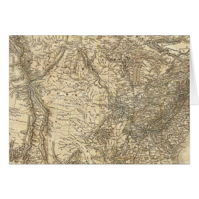 North American Map (Front Horizontal)