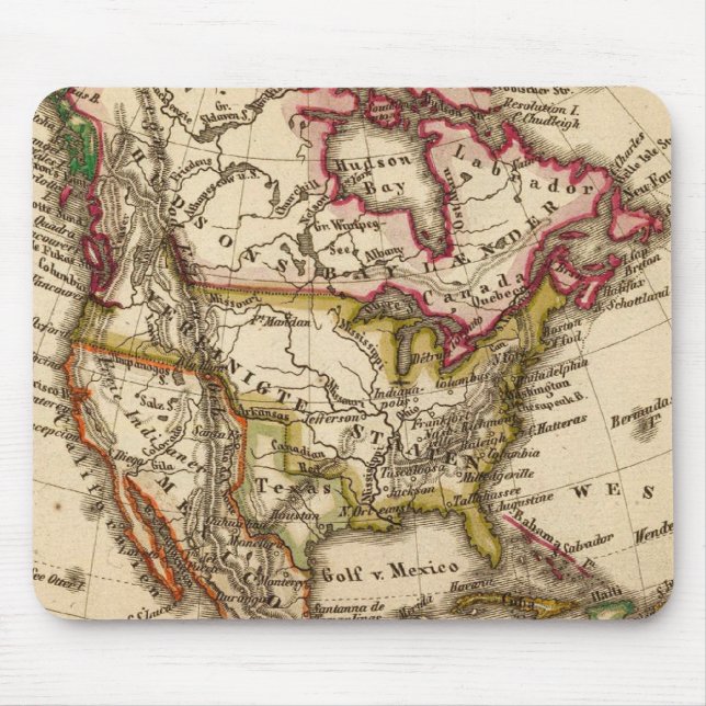 North American Map 2 Mouse Mat (Front)