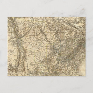 North American Map Postcard