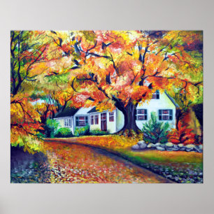 North American Mesmerising Fall Landscape Poster