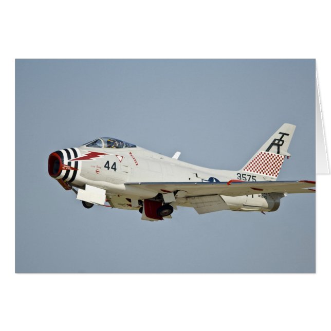 North American Naval FJ2 Fury Jet Fighter flying (Front Horizontal)