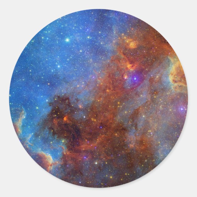 North American Nebula continent NASA Classic Round Sticker (Front)