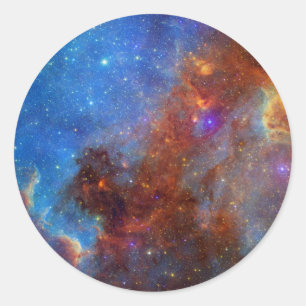 North American Nebula continent NASA Classic Round Sticker