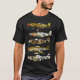 North American P51 Mustang WW2 Fighter  T-Shirt