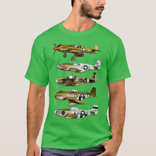 North American P51 Mustang WW2 Fighter T-Shirt