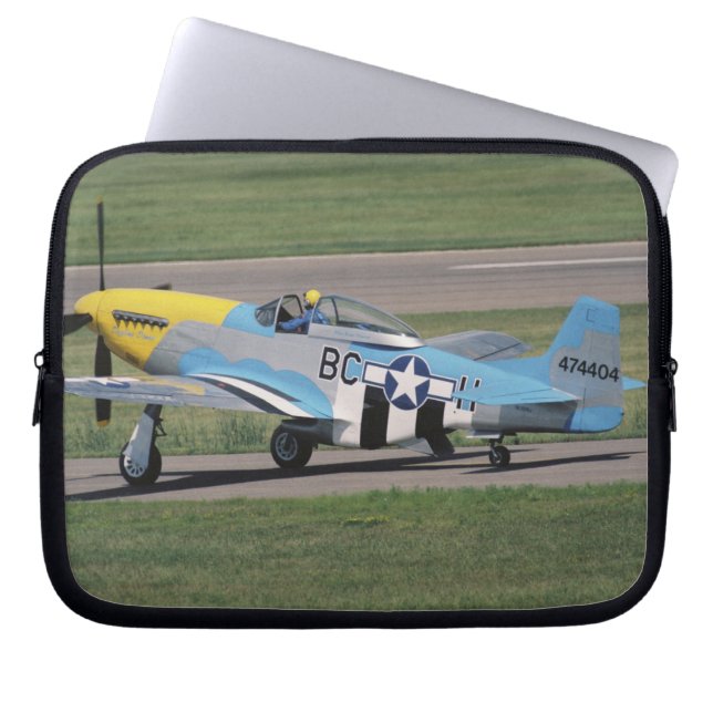 North American P-51 D Dazzling Donna on the Laptop Sleeve (Front)