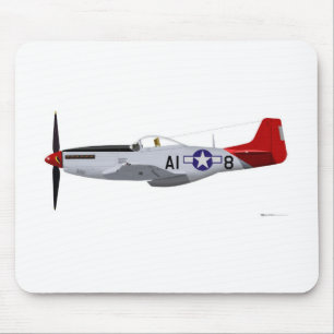 North American P-51D Mustang Tuskegee Airmen Mouse Mat