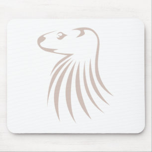 North American River Otter in Swish Drawing Style Mouse Mat