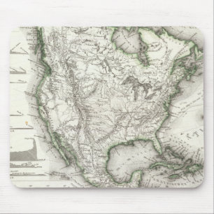 North American Rivers and Mountains Mouse Mat