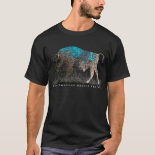 North American Sacred Buffalo Talking Cany T-Shirt