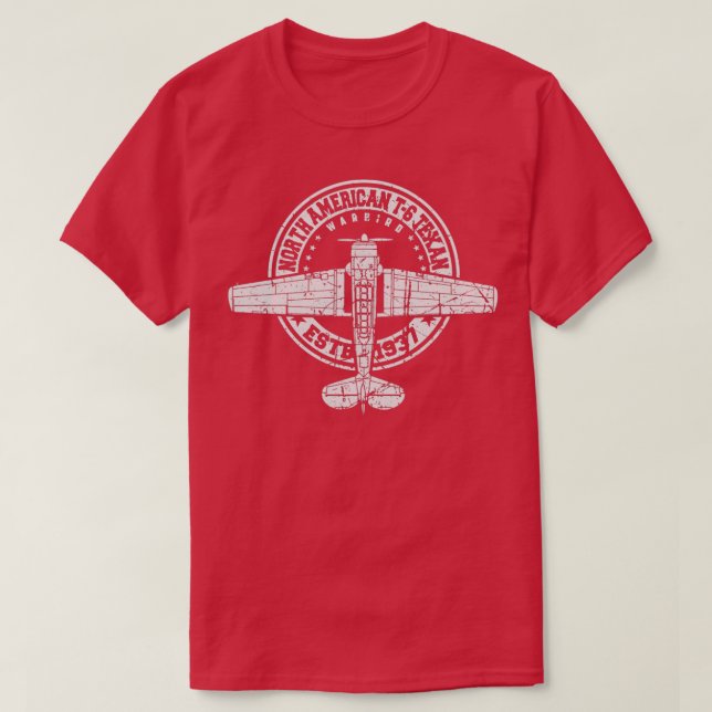 North American T6 Texan Warbird  T-Shirt (Design Front)