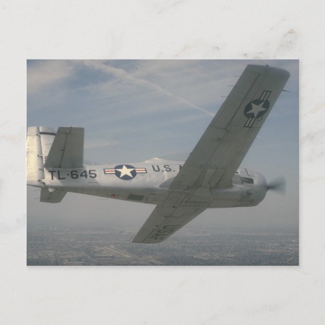 North American T-28 Trojan Postcard (Front)
