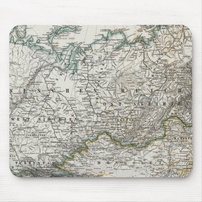 North and Central Asia Mouse Mat (Front)