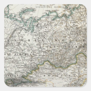 North and Central Asia Square Sticker