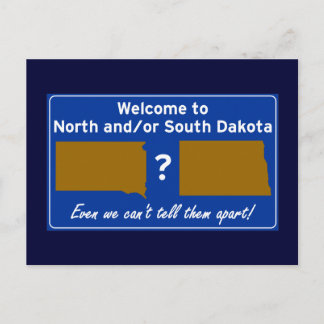 North and/or South Dakota Postcard
