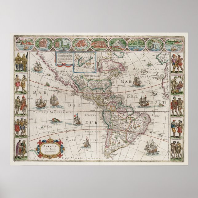 North and South America Poster (Front)