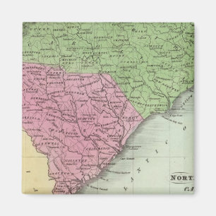 North and South Carolina 2 Magnet