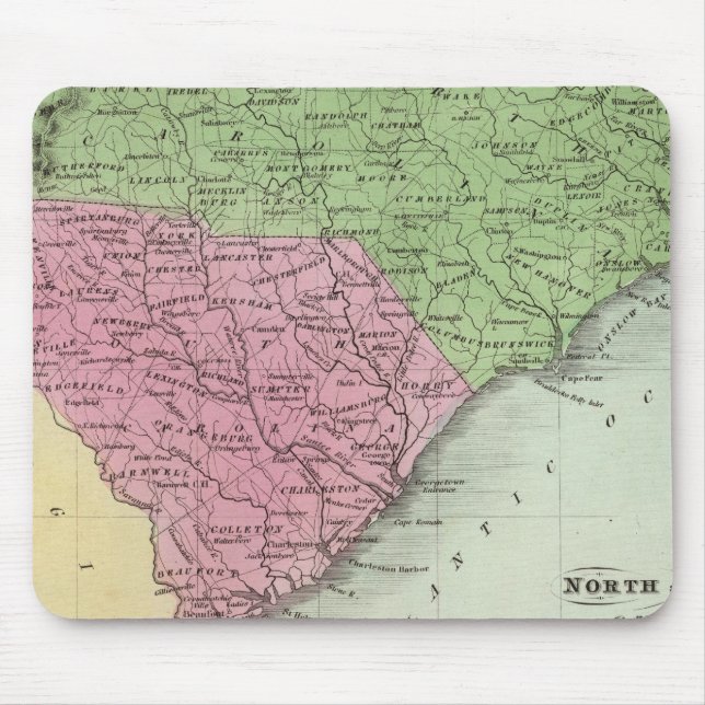 North and South Carolina 2 Mouse Mat (Front)