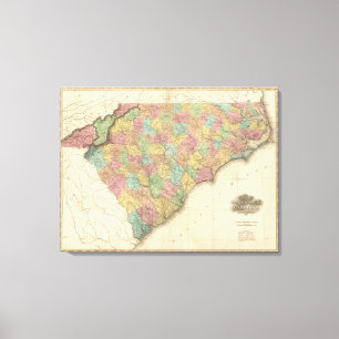 North and South Carolina 3 Canvas Print