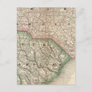 North and South Carolina 3 Postcard