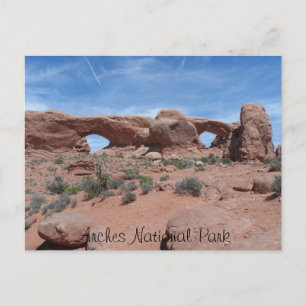 North and South WIndows- Arches National Park Postcard