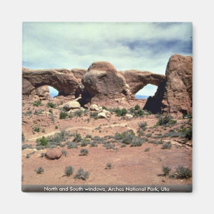 North and South windows, Arches National Park, Uta Magnet