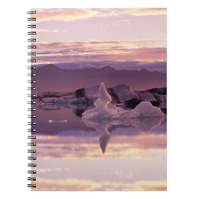 North Atlantic, Iceland, Breioamerkurjokull Notebook (Front)